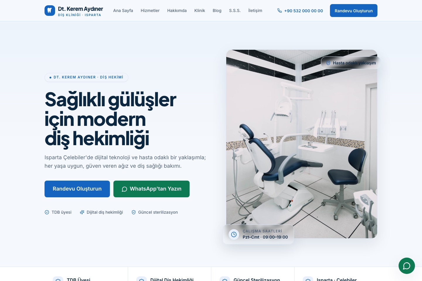 Lale web tasarımının gerçek ana sayfa önizlemesi